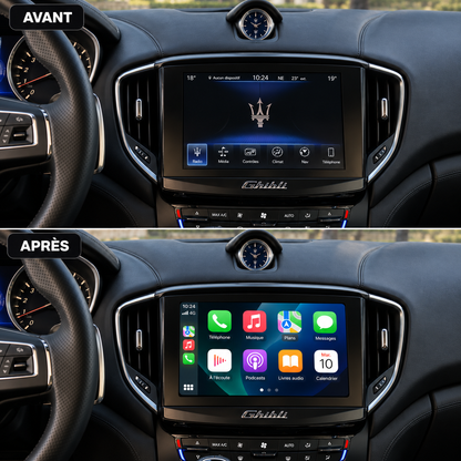 Boîtier CarPlay Maserati (2013-2017) - Sans Fil - Android Auto