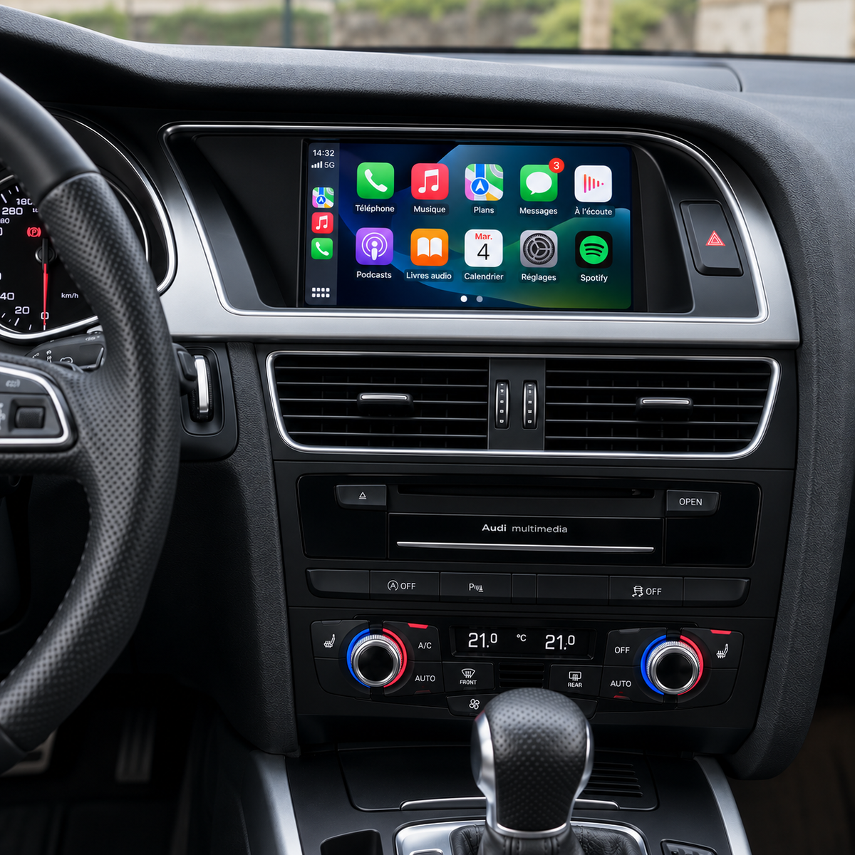 Boîtier CarPlay Audi A4 A5 Q5 (2008-2023) - Sans Fil - Android Auto