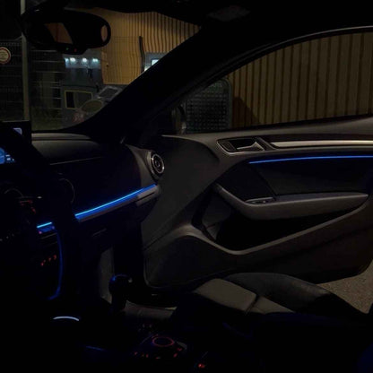 LEDs AutoDetail installées dans une Audi A3 – ambiance intérieure