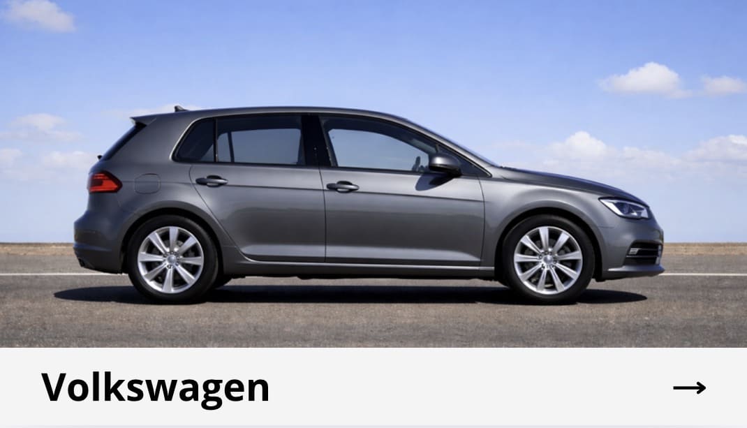 Volkswagen vue de profil, marque de voiture compatible avec boîtier CarPlay