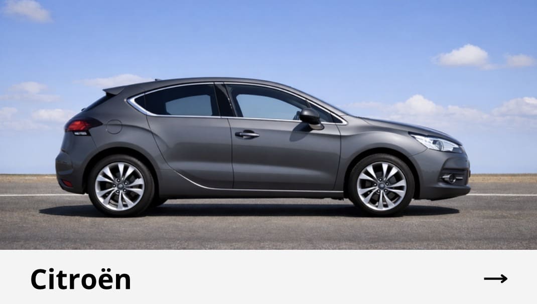 Citroën vue de profil, marque de voiture compatible avec boîtier CarPlay