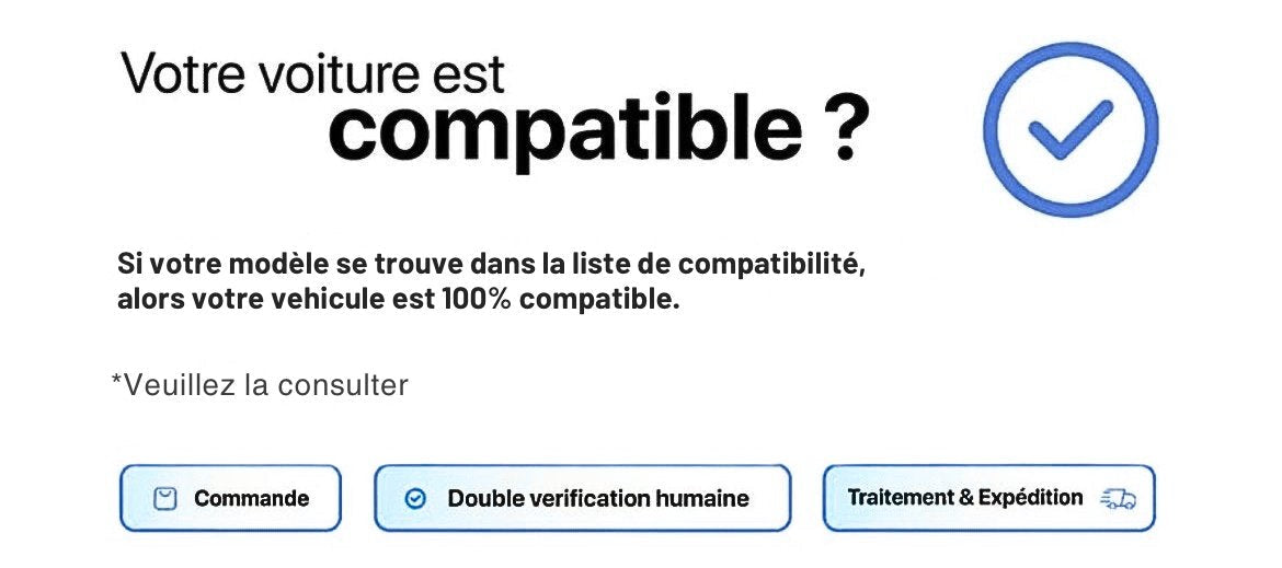Visuel rassurant montrant la compatibilité des boîtiers AutoDetail avec tous les véhicules