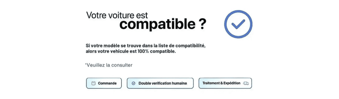 Visuel rassurant montrant la compatibilité des boîtiers Apple CarPlay et Android Auto par AutoDetail 