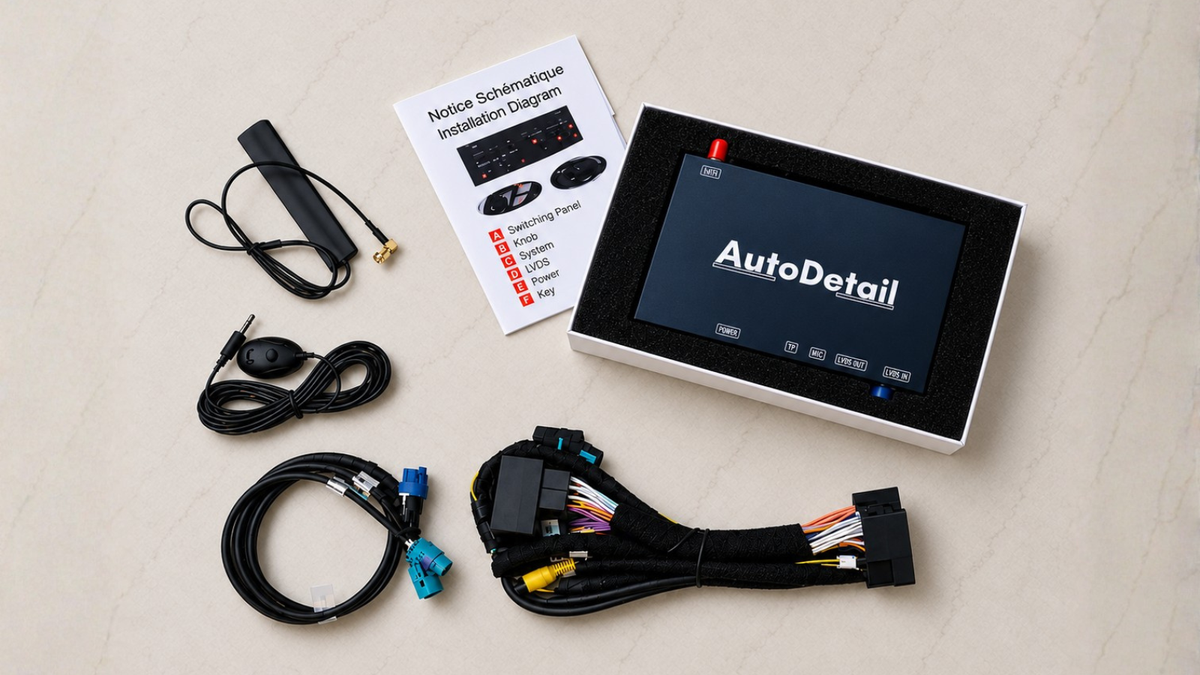 contenu du colis AutoDetail avec descriptif