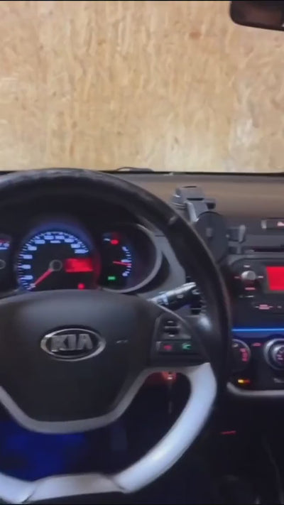 Présentation vidéo d'une installation LED dans une voiture réelle